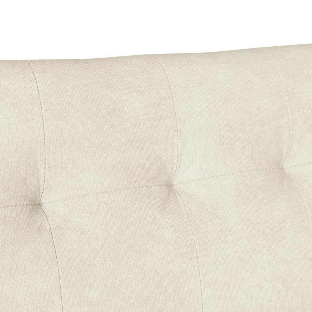 Chesterfield Bank Crème 112 x 65,5 x 75 cm Fluweel