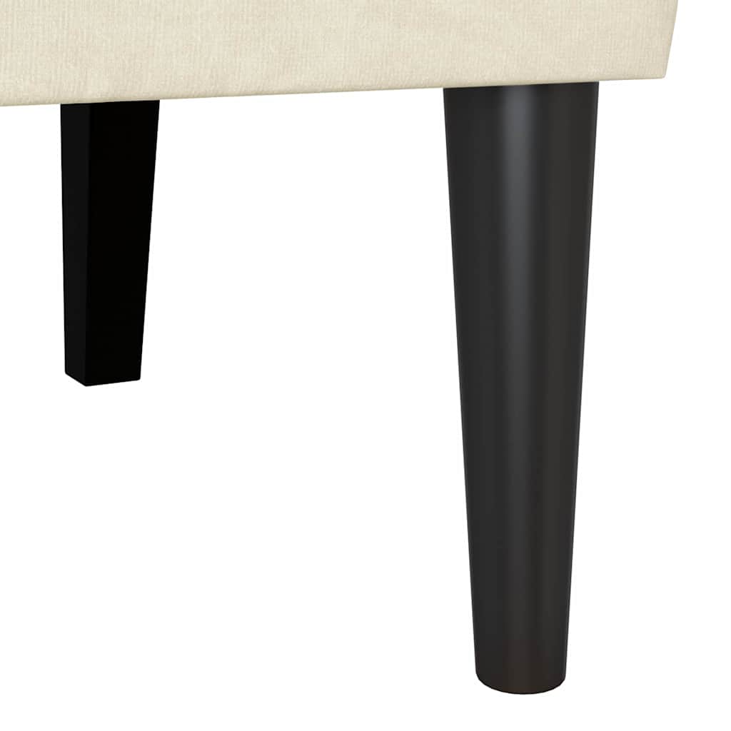 Chesterfield Bank Crème 112 x 65,5 x 75 cm Fluweel