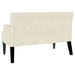 Chesterfield Bank Crème 112 x 65,5 x 75 cm Fluweel