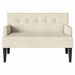 Chesterfield Bank Crème 112 x 65,5 x 75 cm Fluweel