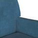 Chesterfield Bank Blauw 112 x 65,5 x 75 cm Fluweel