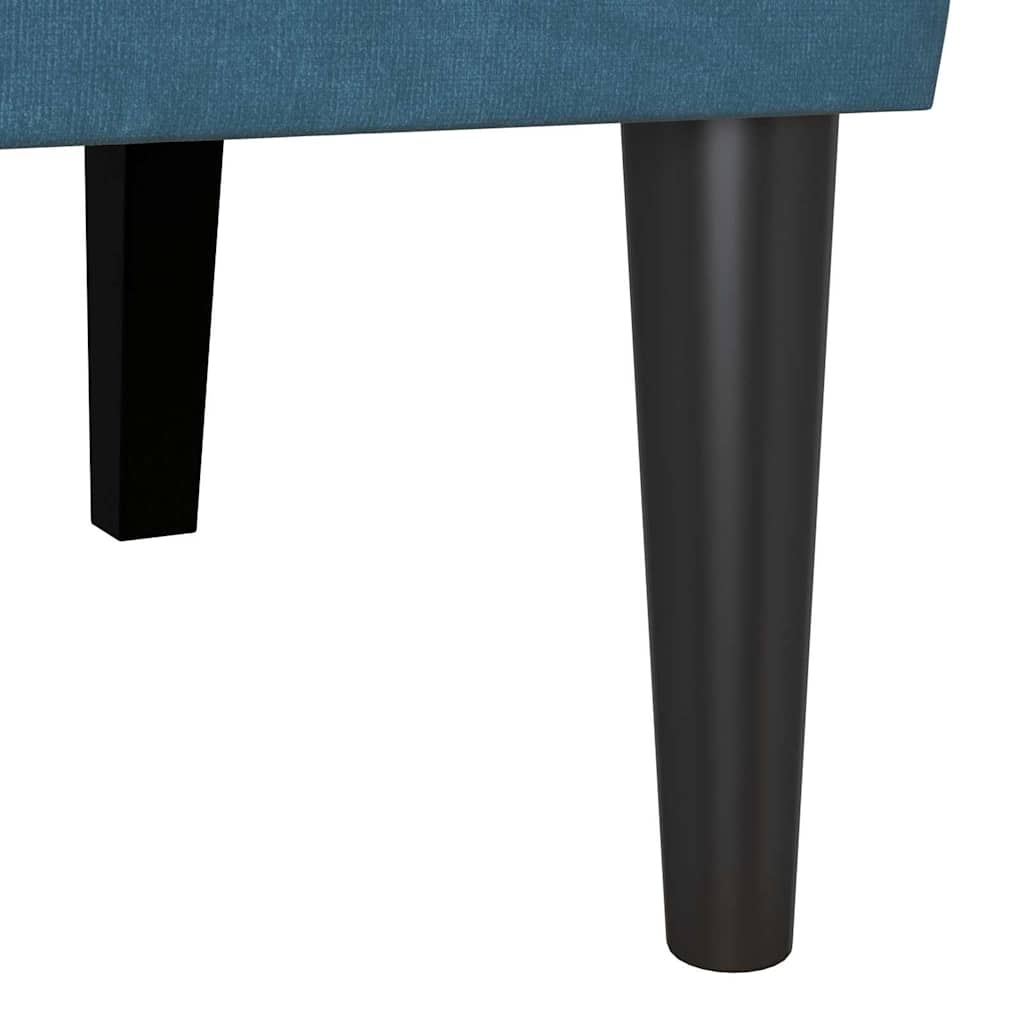 Chesterfield Bank Blauw 112 x 65,5 x 75 cm Fluweel