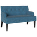 Chesterfield Bank Blauw 112 x 65,5 x 75 cm Fluweel