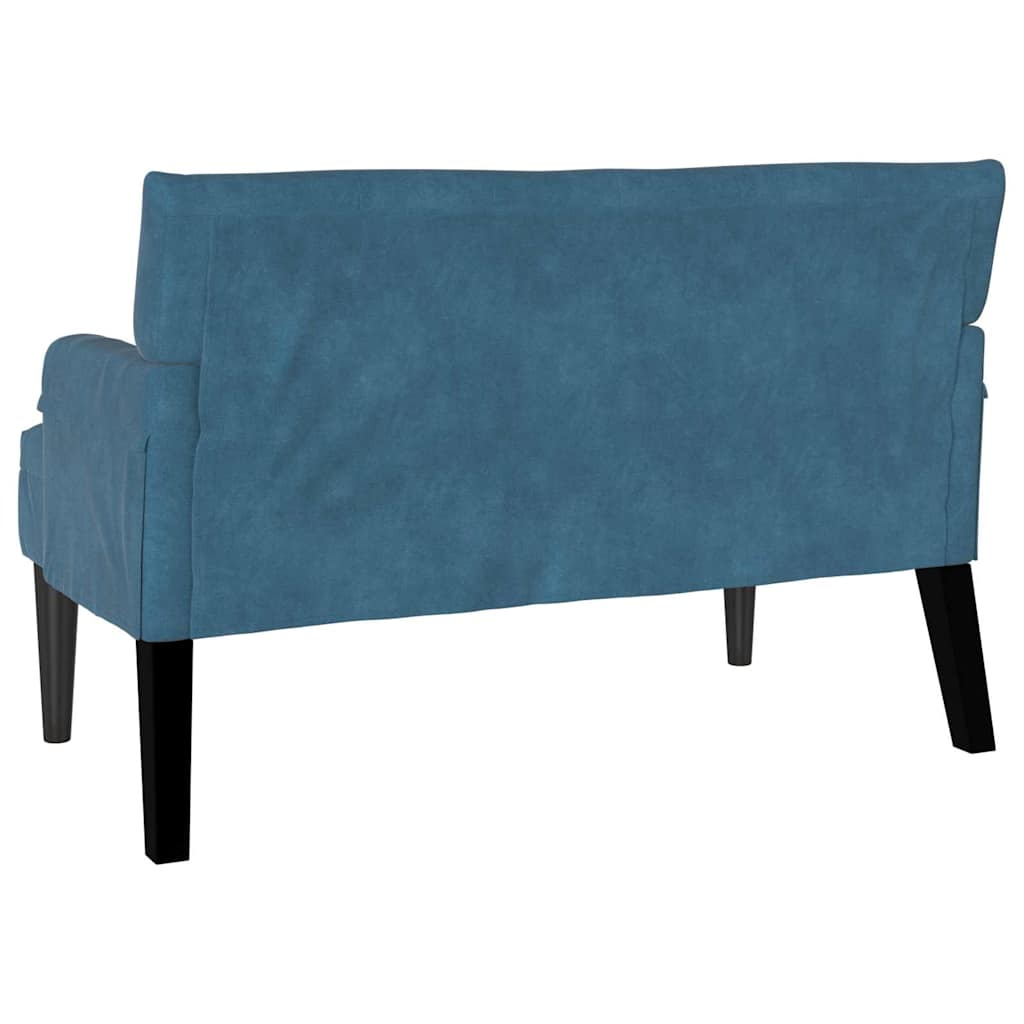 Chesterfield Bank Blauw 112 x 65,5 x 75 cm Fluweel