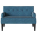 Chesterfield Bank Blauw 112 x 65,5 x 75 cm Fluweel