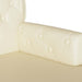 Chesterfield Bank Crème 119,5 x 64,5 x 75 cm Nep Leer