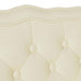 Chesterfield Bank Crème 119,5 x 64,5 x 75 cm Nep Leer