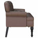 Chesterfield Bank Bruin 119,5 x 64,5 x 75 cm Nep Leer