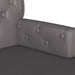 Chesterfield Bank Grijs 119,5 x 64,5 x 75 cm Nep Leer