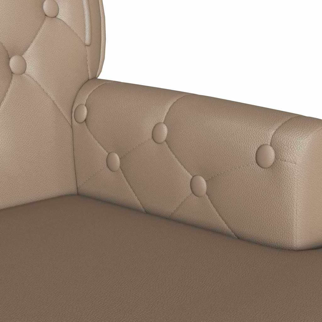 Chesterfield Bank Cappuccino 119,5 x 64,5 x 75 cm Nep Leer