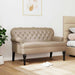 Chesterfield Bank Cappuccino 119,5 x 64,5 x 75 cm Nep Leer