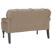 Chesterfield Bank Cappuccino 119,5 x 64,5 x 75 cm Nep Leer