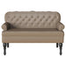 Chesterfield Bank Cappuccino 119,5 x 64,5 x 75 cm Nep Leer