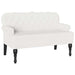 Chesterfield Bank Wit 119,5 x 64,5 x 75 cm Nep Leer