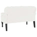 Chesterfield Bank Wit 119,5 x 64,5 x 75 cm Nep Leer