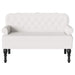 Chesterfield Bank Wit 119,5 x 64,5 x 75 cm Nep Leer