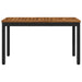 Tuinbank 80,5 x 35 x 45 cm Massief Acaciahout Naturel en Zwart