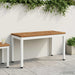 Tuinbank 80,5 x 35 x 45 cm Massief Acaciahout Natuurlijk en Wit