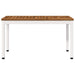 Tuinbank 80,5 x 35 x 45 cm Massief Acaciahout Natuurlijk en Wit