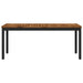 Tuinbank 108,5 x 35 x 45 cm Massief Acaciahout Naturel en Zwart