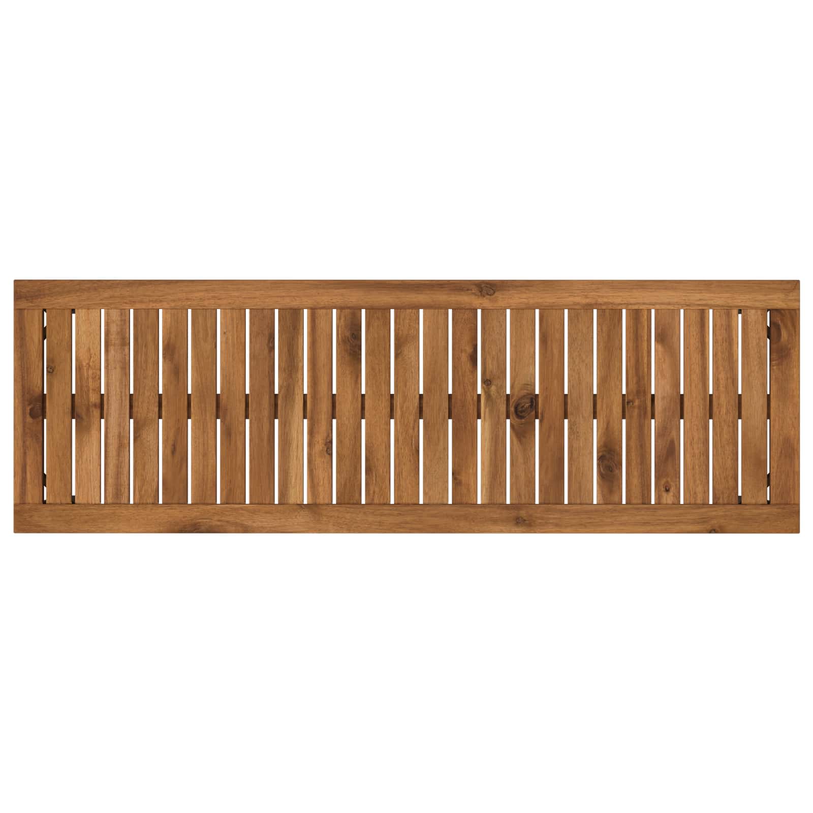 Tuinbank 108,5 x 35 x 45 cm Massief Acaciahout Naturel en Zwart