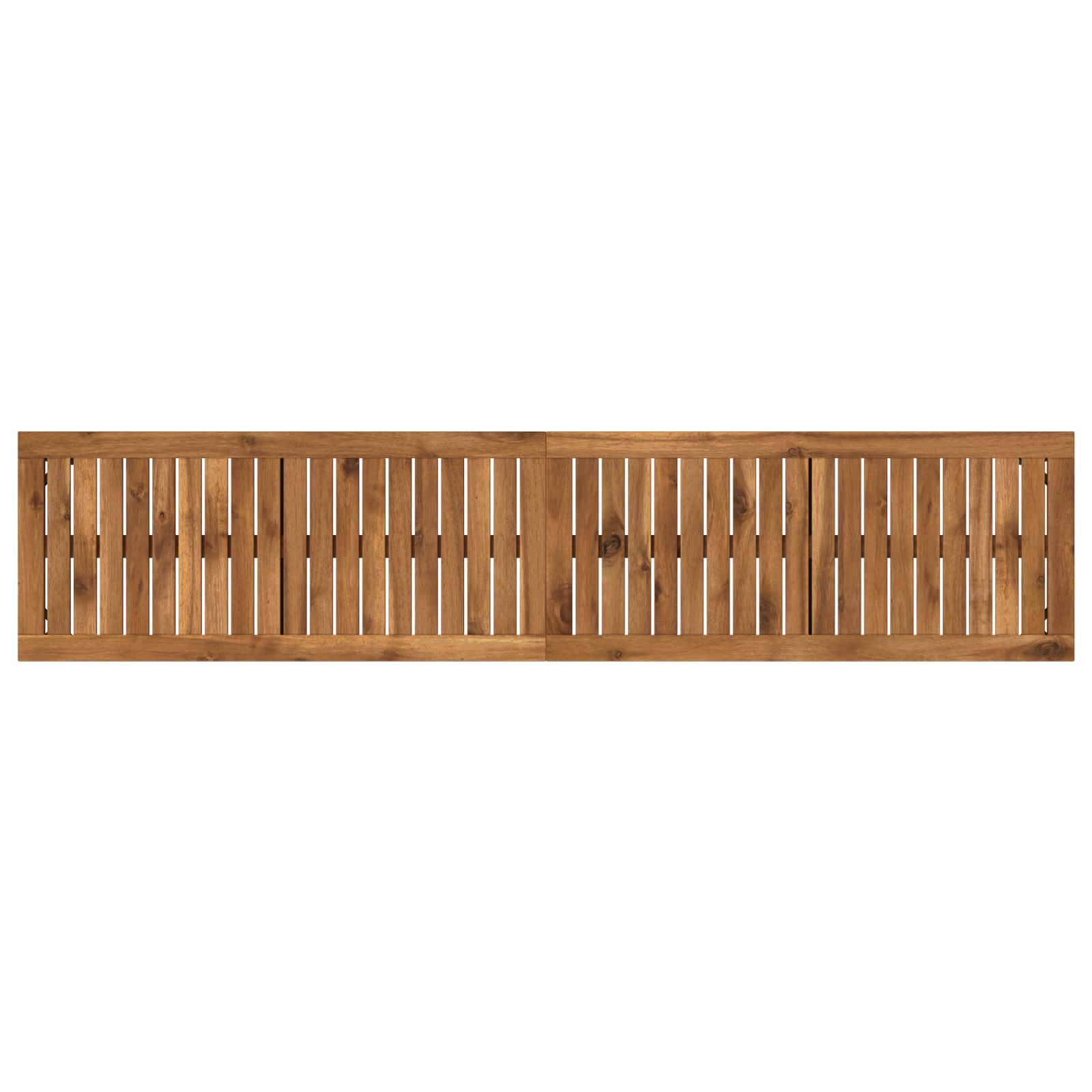 Tuinbank 161 x 35 x 45 cm Massief Acaciahout Naturel en Zwart