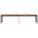 Tuinbank 201 x 35 x 45 cm Massief Acaciahout Naturel en Zwart