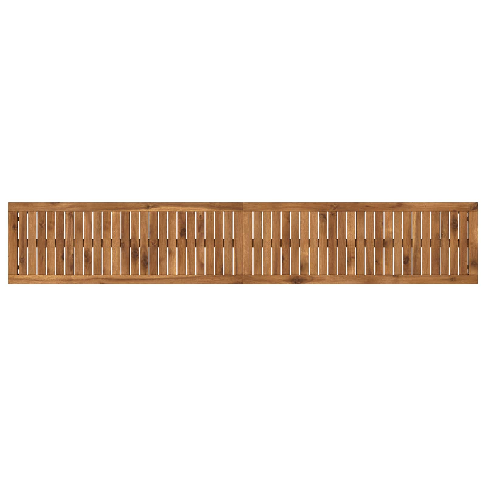 Tuinbank 201 x 35 x 45 cm Massief Acaciahout Natuurlijk en Wit