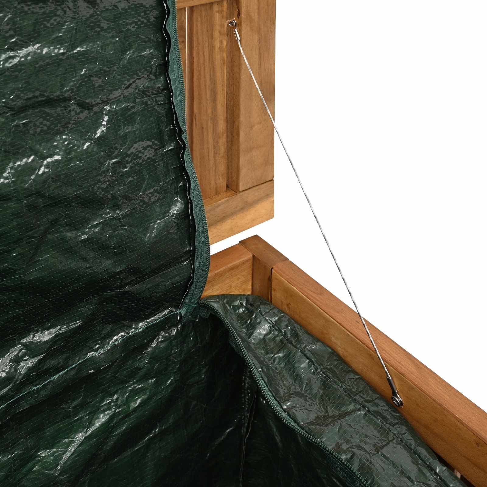 Tuinopslagdoos Massief Acaciahout 70,5 x 68,5 x 53,5 cm Naturel