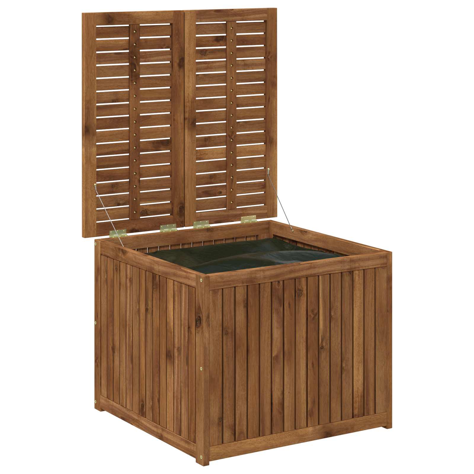Tuinopslagdoos Massief Acaciahout 70,5 x 68,5 x 53,5 cm Naturel