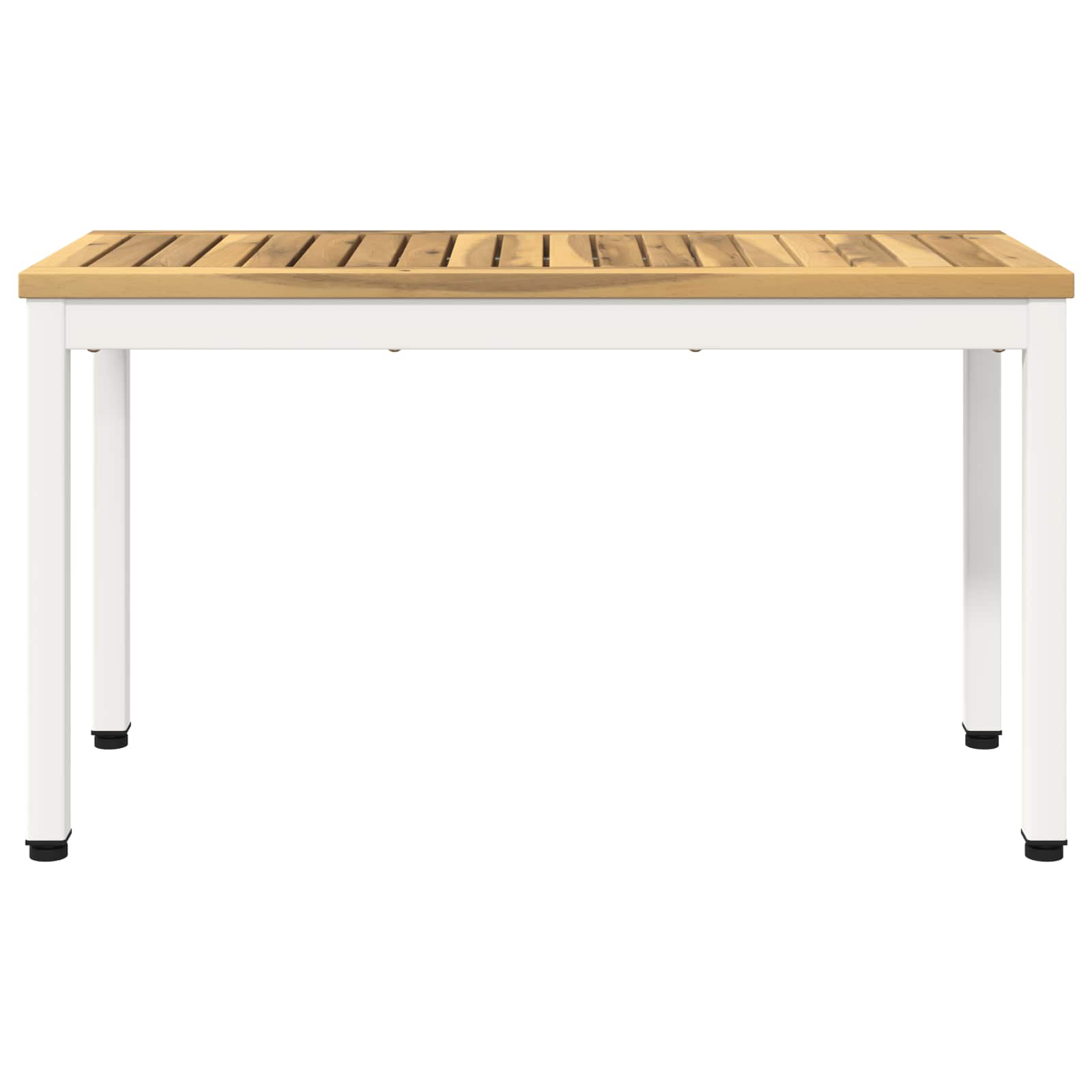 Tuinbank 80,5 x 35 x 45 cm Massief Acaciahout Wit Rechthoekig
