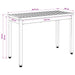 Tuinbank 80,5 x 35 x 45 cm Massief Acaciahout Wit Rechthoekig