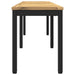 Tuinbank 161 x 35 x 45 cm Massief Acaciahout Wit en zwart
