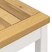 Tuinbank 161 x 35 x 45 cm Massief Acaciahout Wit Rechthoekig