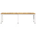 Tuinbank 161 x 35 x 45 cm Massief Acaciahout Wit Rechthoekig