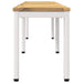 Tuinbank 161 x 35 x 45 cm Massief Acaciahout Wit Rechthoekig