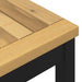 Tuinbank 201 x 35 x 45 cm Massief Acaciahout Wit en zwart