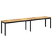 Tuinbank 201 x 35 x 45 cm Massief Acaciahout Wit en zwart