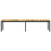 Tuinbank 201 x 35 x 45 cm Massief Acaciahout Wit en zwart