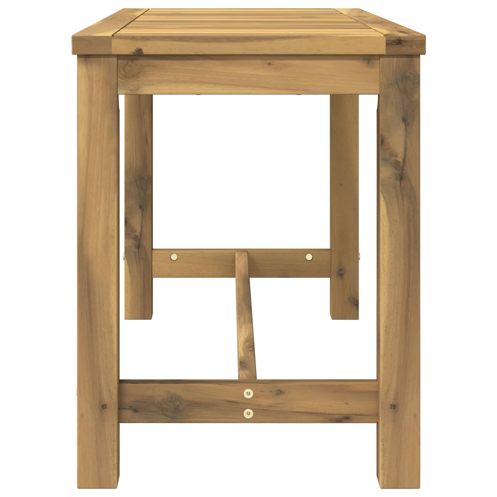 Tuinbank 80,5 x 35 x 45 cm Massief Acaciahout Witgewassen