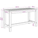 Tuinbank 80,5 x 35 x 45 cm Massief Acaciahout Witgewassen