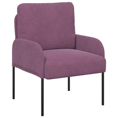 Banken met kussen 55cm Paars Multiplex