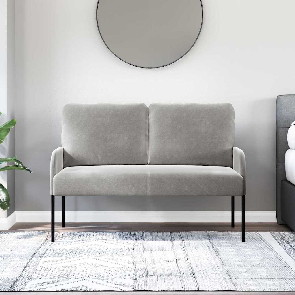 Banken met kussen 110cm Lichtgrijs Multiplex
