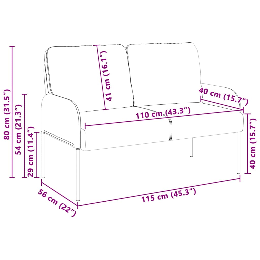 Banken met kussen 110cm Roze Multiplex