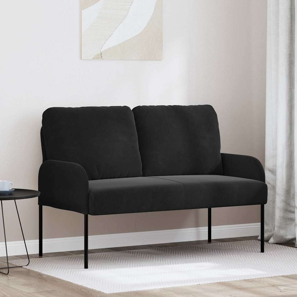 Banken met kussen 110cm Zwart Multiplex