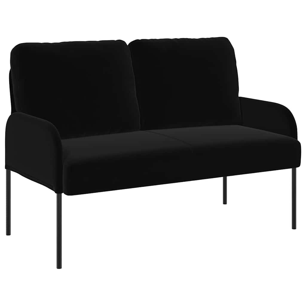 Banken met kussen 110cm Zwart Multiplex