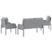 Sofa-Sets 3 st Lichtgrijs Multiplex