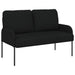Sofa-Sets 3 st Zwart Multiplex