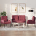 Sofa-Sets 3 st Wijnrood Multiplex