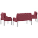 Sofa-Sets 3 st Wijnrood Multiplex